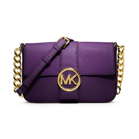 michael kors purple fulton bag